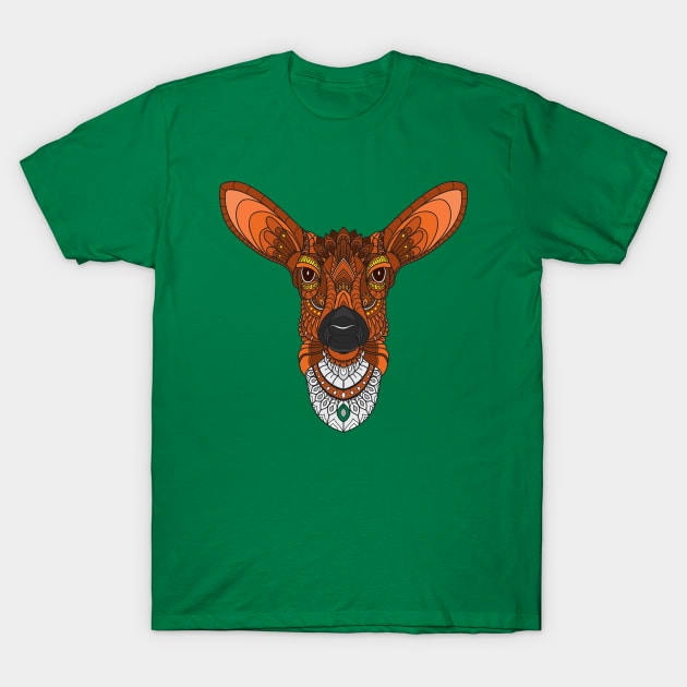 Zentangle Deer T-Shirt by Mako Design 